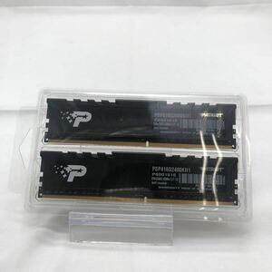 PATRIOT DDR4-2400MHz 2×8GB PSP416G2400KH1 デスクトップ用　PCメモリ　2枚セット パーツ 動作未確認　中古 YS R42T