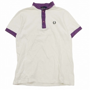 フレッドペリー FRED PERRY 鹿の子 ポロシャツ 半袖 ローレルマーク 月桂樹 ロゴ パッチ コットン ジャージー生地 ♪8