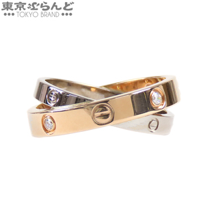 101745900 カルティエ CARTIER ビーラブ リング ピンクゴールドxホワイトゴールド K18PG K18WG ダイヤ 10号相当 50 指輪 仕上済