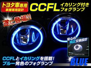 純正交換 20系ウィッシュ 後期 H16 CCFL付 フォグランプ 青