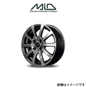 MID ユーロスピード F10 アルミホイール 1本 ゼスト JE系(13×4J 4-100 INSET43 メタリックグレー)EUROSPEED F10