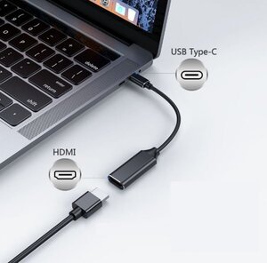 66★4本セット USB Type C to HDMI 変換ケーブル 交換ケーブル USB-C HDMI 4K出力 設定不要①