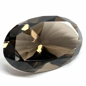 ☆天然スモーキークォーツ116.764ct☆U約41.1×27.0mm ルース 裸石 宝石 ジュエリー smoky quartz jewelry