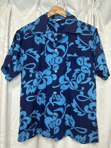 アロハシャツ ハワイアンシャツ 半袖シャツ 半袖 MADE IN HAWAII 古着 ヴィンテージ 総柄