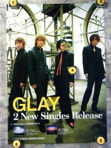 p4【ポスター/B-2-515x728】GLAY/またここであいましょう/2002-7/SCD発売告知用非売品ポスター