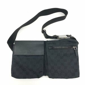 GUCCI　グッチ　GGキャンバス　ボディバッグ　ウエストポーチ　28566.486539【CEBB4022】