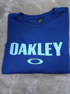 即決!!★★OAKLEY★★Tシャツ★★ネイビー／size-XL