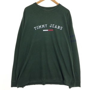 古着 90~00年代 トミーヒルフィガー TOMMY HILFIGER JEANS ロングTシャツ ロンT メンズXL相当 ヴィンテージ /eaa465932