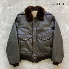 【VINTAGE】 G-1 フライトジャケット レザー ヴィンテージ 70s