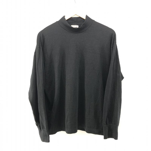 【中古】COMME des GARCONS Homme モックネックニットソー ブラック ワンサイズ AD2002 △袖穴有　コムデギャルソン[240024431341]