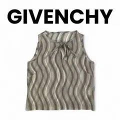 【最高級】 GIVENCHY シルク ノースリーブ シャツ ブラウス 極美品