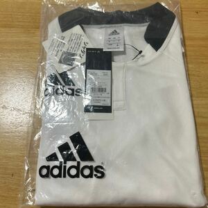 新品　アディダス　adidas トレーニングジャージ　トレーニングウェア　半袖Tシャツ　シャダン　白　ホワイト　M