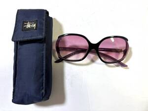 Stussy Eyegear GIGI STUDIOS ステューシー ジジ ステュディオス サングラス ケース付 紫 パープル バイオレット 2002年/70s デザイン/DU