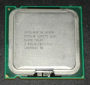 4コアCPU　Core2 Quad Q9550S　SLGAE　LGA775