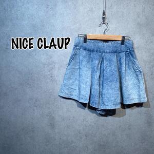 【NICE CLAUP】ナイスクラップ（one）ショートパンツ＊フロントプリーツ