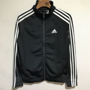 [送料無料]adidas/アディダス/トラックトップジャケット/ブラック×ホワイト/レディース/Lサイズ/BK4658