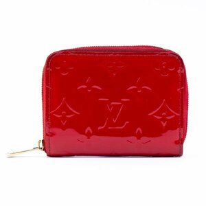 LOUIS VUITTON ルイヴィトン ヴェルニ M93608 ジッピーコインパース 財布 小銭入れ エナメル ポムダムール レッド #36797