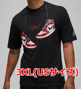 3XL NIKE ジョーダン1985メンズTシャツ FD0536-010 ブラック AirJordan1 chicago