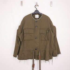 TAKAHIROMIYASHITA The SoloIst. ザ ソロイスト Cutoff Mods Coat カットオフ ミリタリージャケット モッズコート OLIVE 48 sj.0017AW17