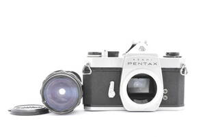PENTAX ペンタックス SL シルバーボディ フィルムカメラ + SMC TAKUMAR 28mm F/3.5 レンズ (t3742)