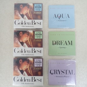 ZARD CD/DVD Golden Best 15th Anniversary 初回限定盤 AQUA/DREAM/CRYSTAL 2CD+DVD まとめてセット【IO