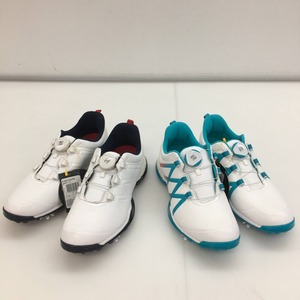 05w08164★1円~ 【未使用靴2点セット】 adidas アディダス ゴルフシューズ サイズ:US7 中古品