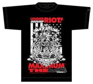 即決! マキシマム ザ ホルモン ☆ UNDER GROUND RIOT〈地下暴動〉Tシャツ XLサイズ 未開封新品 / MAXIMUM THE HORMONE 2024