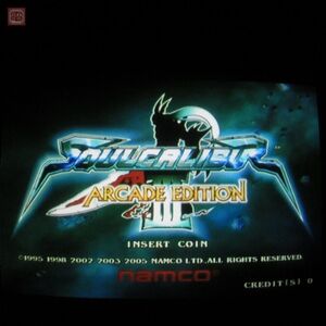 1円〜 ナムコ/NAMCO ソウルキャリバーIII SOUL CALIBUR 3 システム256マザー付 JAMMA(B)PCボード付 イン取帯純正 ポップ付 動作確認済【20