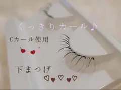 マツエクᴗ ᴗ͈風♡つけまつげ♡下まつげ♡ハンドメイド