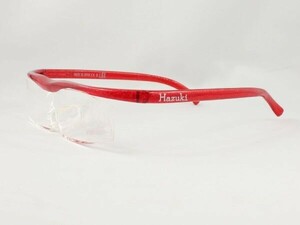 日本製◆ハズキルーペ コンパクト クリア 1.6倍 ルビー◆量販店 見 本 品 老眼鏡 拡大鏡 リーディンググラス シニアグラス パソコン スマホ