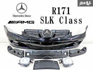 【 程度良好!! 】 ベンツ純正 R171 SLKクラス AMG フロント バンパー グリル プレート フォグ エネルギーアブソーバー A171 885 00 25 棚31