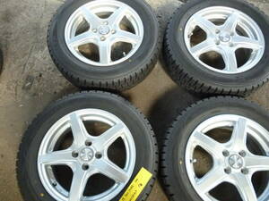 ダンロップウインターマックスWM-01　185/65R15　8.5分山18年製造　ウエッズ5.5－15　4H PCD100　IN42