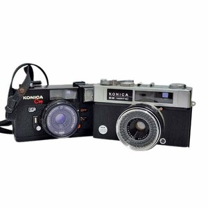 1円スタート カメラ 2点セット KONICA コニカ フィルムカメラ EE-MATIC / C35 EF レトロ 動作未確認 【ジャンク品】 U2311K45