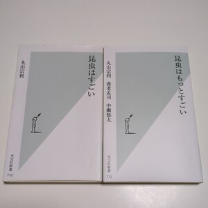 新書2冊セット 昆虫はすごい & 昆虫はもっとすごい 光文社新書 丸山宗利養老孟司 中瀬悠太 中古 生物学 生態 教養