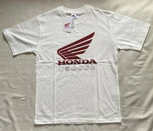 半袖Tシャツ Lサイズ HONDA/ホンダ 白系 バイク/オートバイ はぴだんぶい サンリオ◆◆未使用品