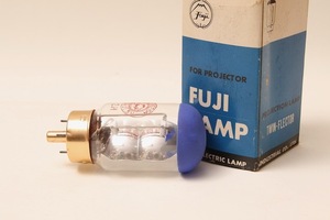 昭和レトロ/fuji/プロジェクターランプ/PROJECTOR/21.5V 150W/TWIN FLECTOR/LAMP/レトロ/映写機/8mm/映写ランプ/junk