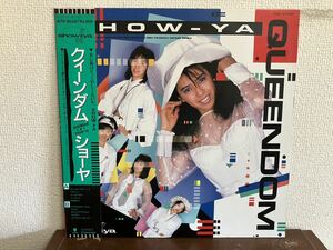 ショーヤ　SHOW-YA クィーンダム QUEENDOM 帯付 LP レコード 和モノ　ガールズジャパメタ　寺田恵子 KEIKO TERADA