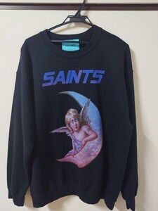 ミルクボーイ　スウェット　サイズL MILKBOY 古着 SAINTS 黒