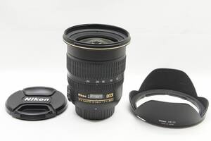 【適格請求書発行】美品 Nikon ニコン AF-S DX ZOOM NIKKOR 12-24mm F4G IF ED APS-C ズームレンズ フード付【アルプスカメラ】240707f