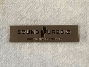 SOUND PUREDIO サウンド ピュアディオ PREMIUM AUDIO BRAND メタルエンブレム 金属製オーナメント 送料120円〜