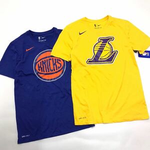 ナイキ NBA チームロゴTシャツ ロサンゼルスレイカーズ 870515-728 黄 870527-495 2枚組セットサイズS