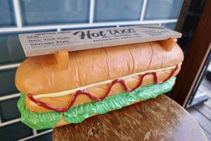 新品　HOT DOG ホットドッグ　シェルフ　棚　レジン　アメリカン　ダイナー　店舗　ディスプレイ　ガレージ　インテリア　NY