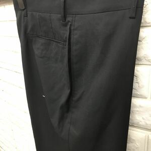 新品　未使用　激安　夏物　スリムスラックス　サイズ86 ブラック　ゴルフパンツ　ウール60%ポリ30%シルク10% サラサラ生地