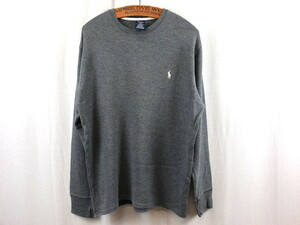 Polo Ralph Lauren ラルフローレン サーマル 長袖Tシャツ(M)グレー