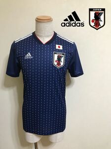 【新品】 adidas JFA JAPAN サッカー 日本代表 ユニフォーム トップス 2018-2019 ホーム 侍ブルー サイズM 半袖 CV5638