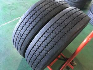 x258-3-5 ☆295/80R22.5 ヨコハマ ZEN702ZE-i 中古2本セット 残溝12～11ｍｍ！ k170