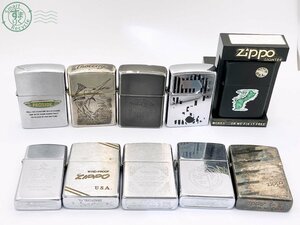 2410606627　★ 1円～！ ZIPPO ジッポー ジッポ ライター 10点 まとめ売り Blue marlin グアム 他 喫煙グッズ 着火未確認 ジャンク