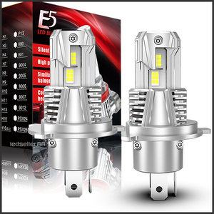 ■明るい ラングラー JEEP JK36 TJ40 ワンタッチ取付 LEDヘッドライト40W H4バルブ 16000LM 1年保証