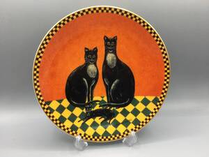 限定品 レノックス Happy Family Cats 猫 飾り皿 絵皿 皿 ①(795)