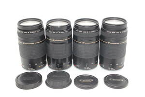 ジャンクレンズ4本まとめ売り canon 75-300 usm 75-300 II usm 等